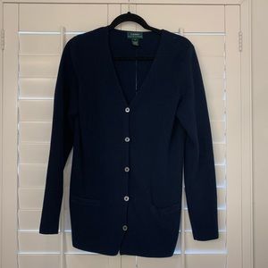 🦄 LAUREN Ralph Lauren Navy Cardigan Sweater Small